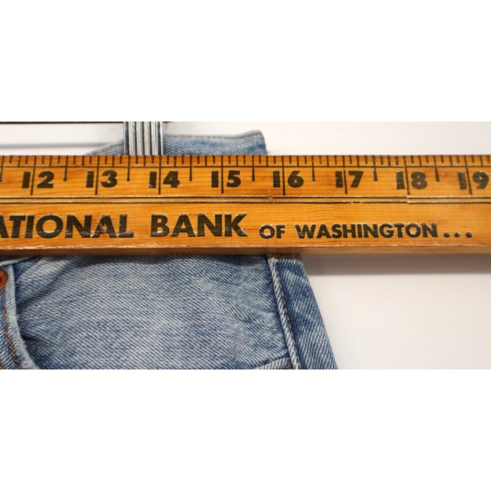 Levi's 501 Size 28 Straight Denim Jeans Men Distressed Faded - Picture 10 of 13